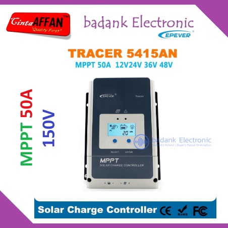 EPEVER Tracer 5415AN MPPT 50A 150V (12/24/36/48V) Solar Controller SCC
